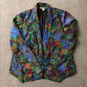 Harper &‎ Gray women’s Colorful Abstract Blazer XL